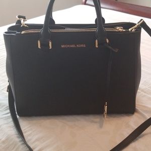 Michael Kors black medium handbag